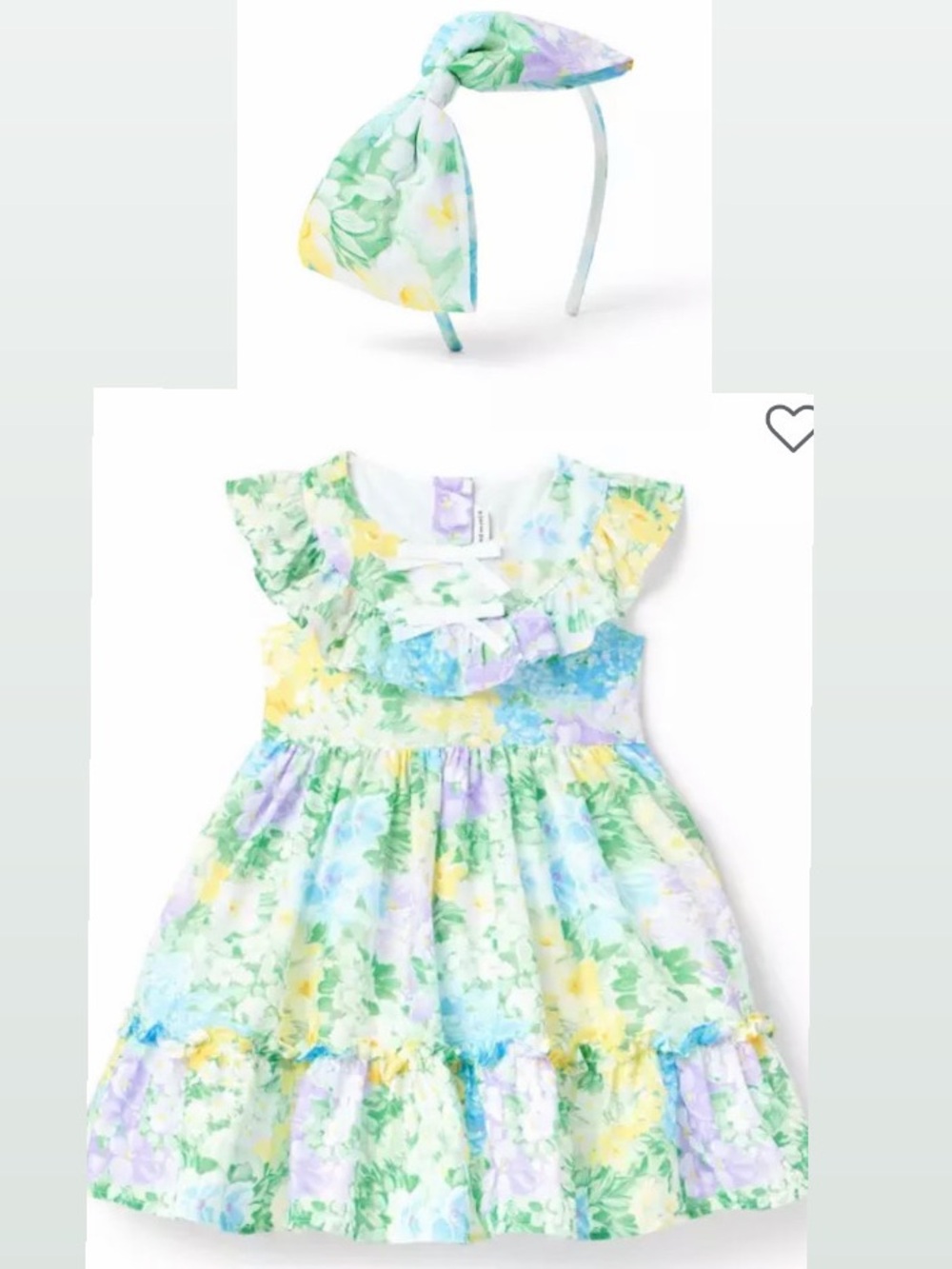 Janie & Jack Floral Dress & Headband